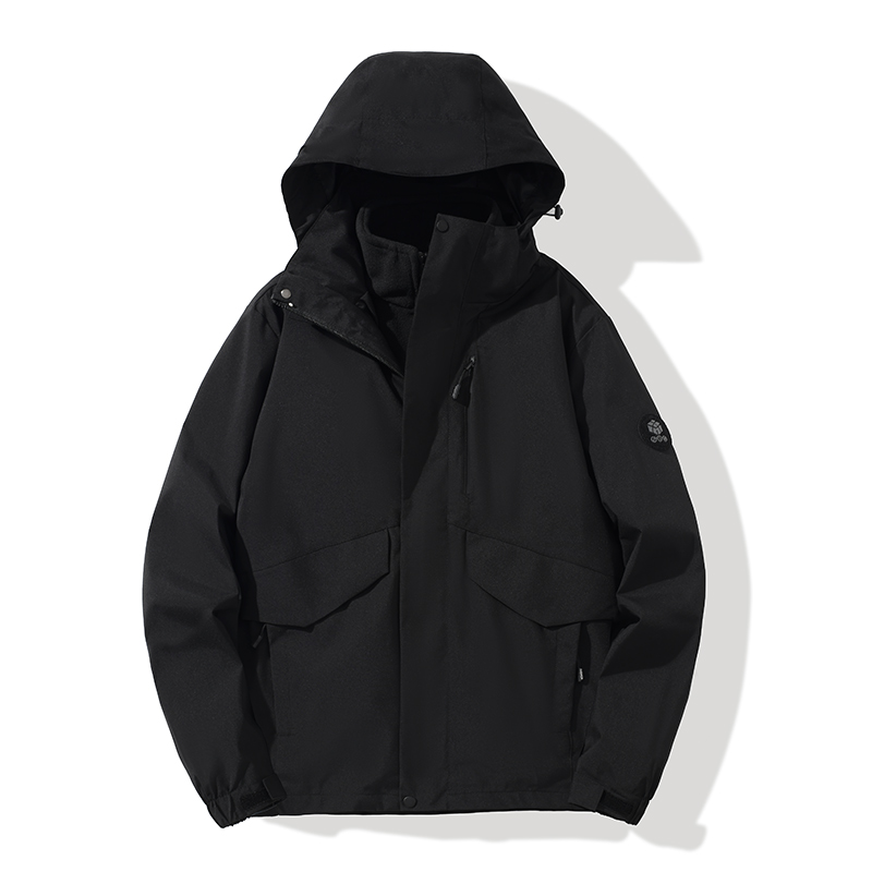 STYLE:F88888S  Unisex Winter 3-in-1 Hooded Jacket, Thickened Detachable Shell ...