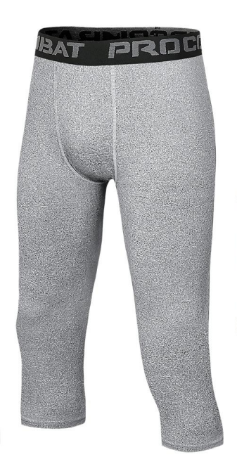 Style:JLS27  Men’s 3/4 Compression Pants with Pockets Athletic Leggings ...