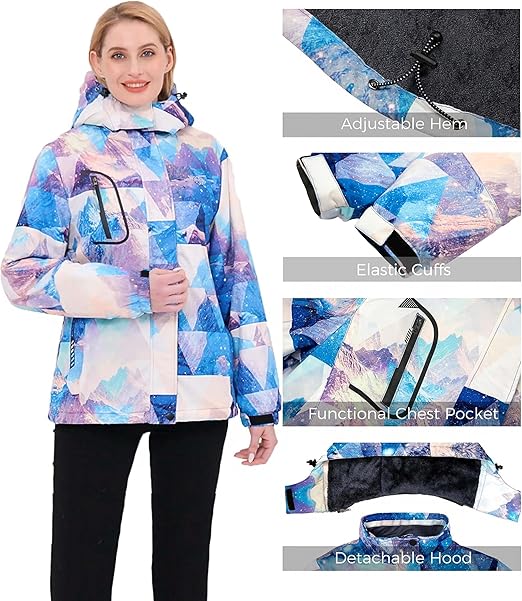 STYLE:YMX003  Women’s Mens Mountain Waterproof Ski Jacket Windproof Rain...