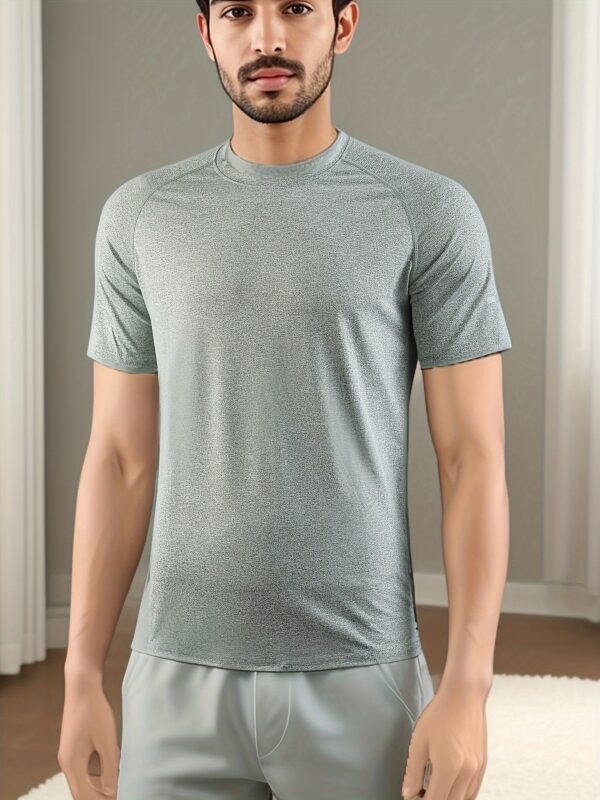 STYLE:JSY01   Workout Shirts for Men Athletic Gym Quick Drying Short Sleeve Wi...