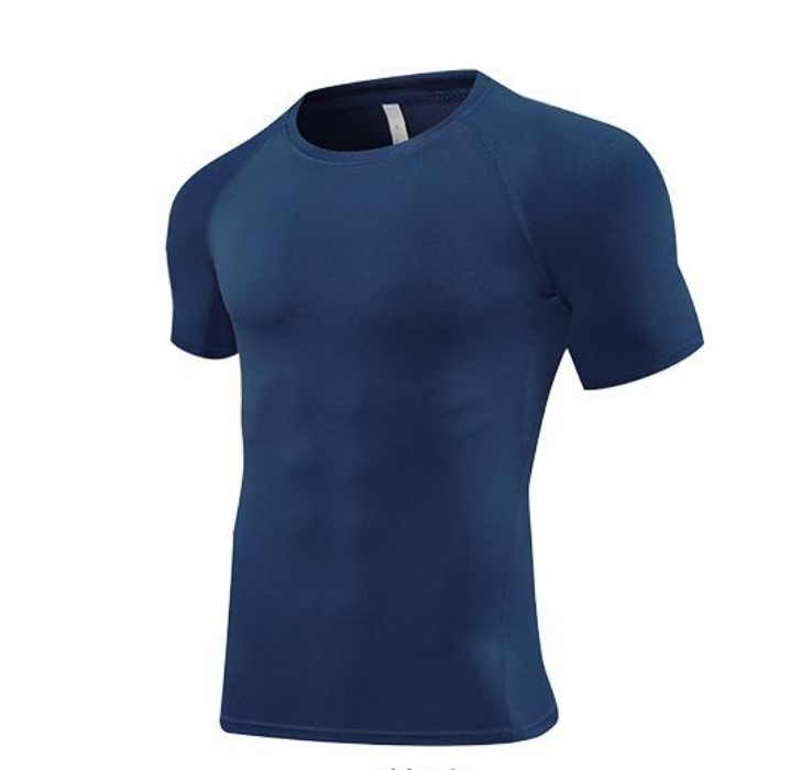STYLE:JSY23   Short Sleeve Compression Shirt Men Athletic Gym Cool Dry Base La...