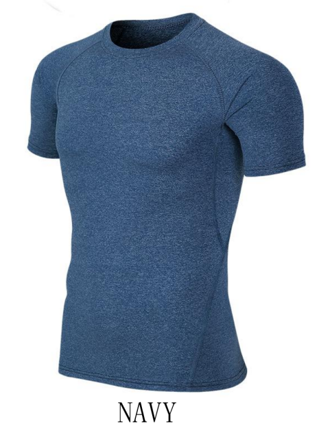 Style：SJY16   Compression Shirts for Men – Long Sleeve Black Workout B...