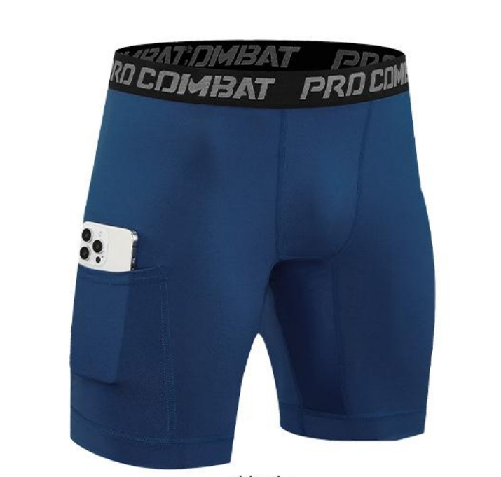 Style:JLS26   Compression Shorts Men with Pocket Spandex Athletic Baselayer Sh...