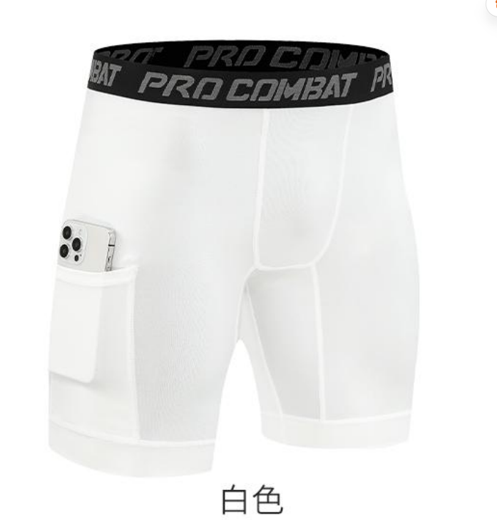Style:JLS26   Compression Shorts Men with Pocket Spandex Athletic Baselayer Sh...