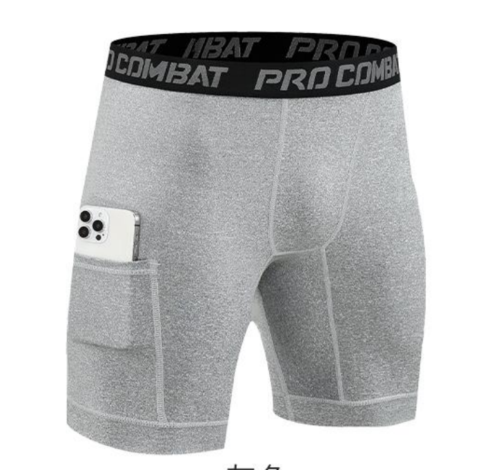 Style:JLS26   Compression Shorts Men with Pocket Spandex Athletic Baselayer Sh...