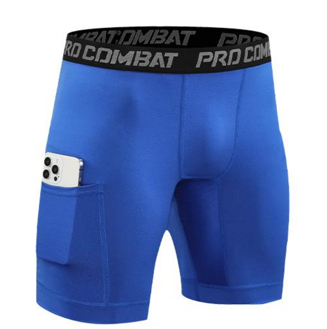 Style:JLS26   Compression Shorts Men with Pocket Spandex Athletic Baselayer Sh...