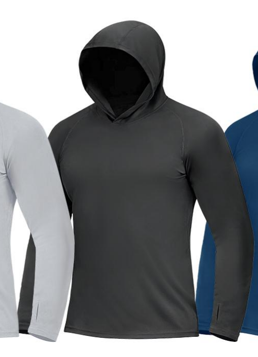 Style:JLS30   Men’s UPF 50+ Sun Protection Lightweight Hoodie Shirts L...