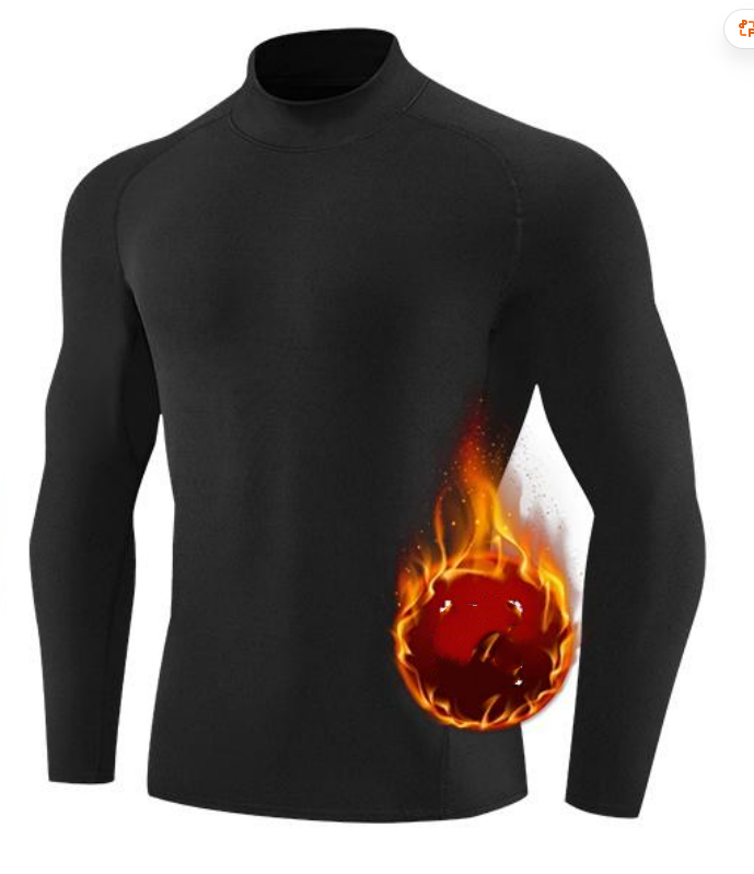 Style:JLS31   Men’s Compression Shirts Long Sleeve Mock Turtleneck Under...