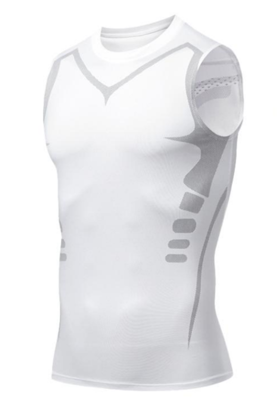 STYLE:JSY02  Men’s Sleeveless Athletic Compression Shirts Workout Tank T...