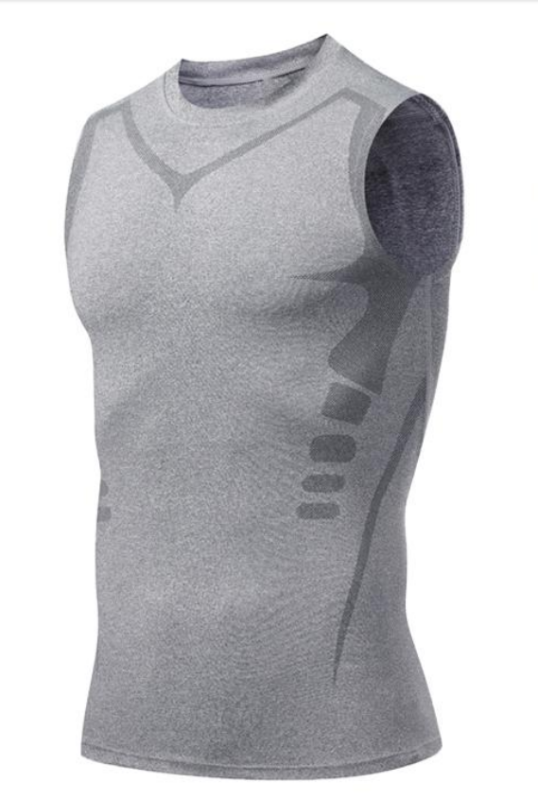 STYLE:JSY02  Men’s Sleeveless Athletic Compression Shirts Workout Tank T...