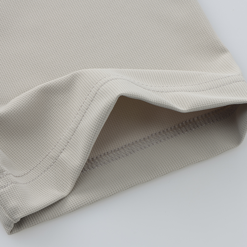 Style：F25650  Half Zip Quick Dry Short Sleeved Shirt Standing Collar Stretch...
