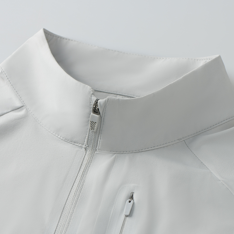 Style:F25651  Half Zip Quick Dry Short Sleeved Shirt Standing Collar Stretch S...