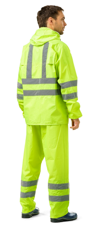 STYLE:RU19317 Fluorescent Yellow Raincoat - work clothes - Yongzhou Kaida Outdoor Apparel