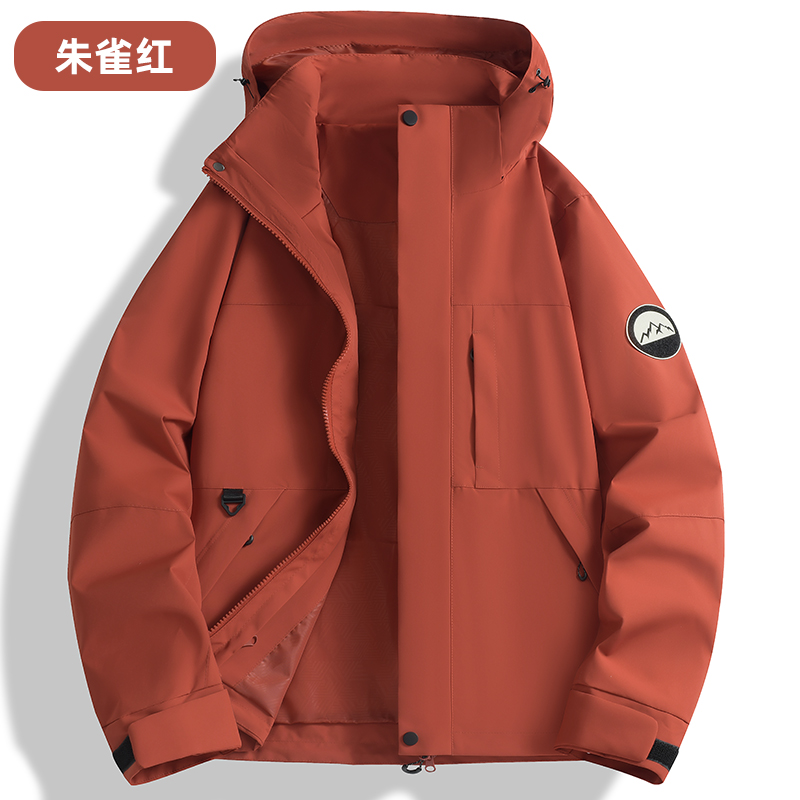 STYLE: K96893 UNISEX Single-layer shell jacket ( SIZE:XS-3XL ) - 朱雀红 - Yongzhou Kaida Outdoor Apparel