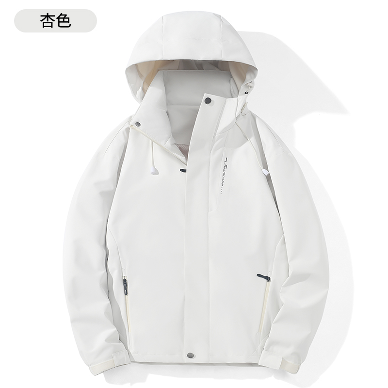 STYLE : K9109 UNISEX SINGLE-LAYER SHELL JACKET ( SIZE:XS-4XL ) - 杏色 - Yongzhou Kaida Outdoor Apparel