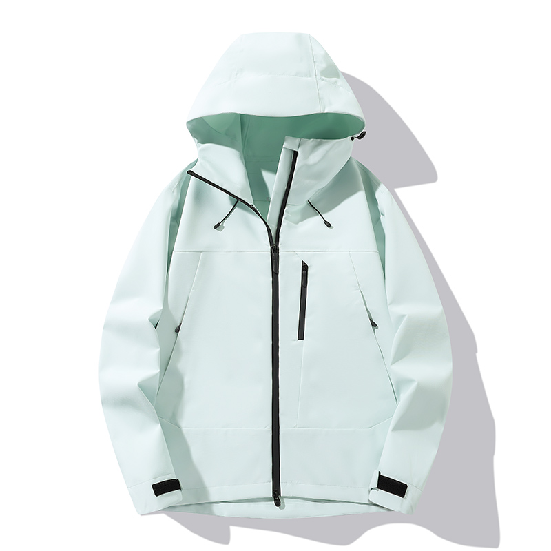 STYLE : K96001 UNISEX SINGLE-LAYER SHELL JACKET ( SIZE:XS-3XL ) - 浅汐绿 1 - Yongzhou Kaida Outdoor Apparel