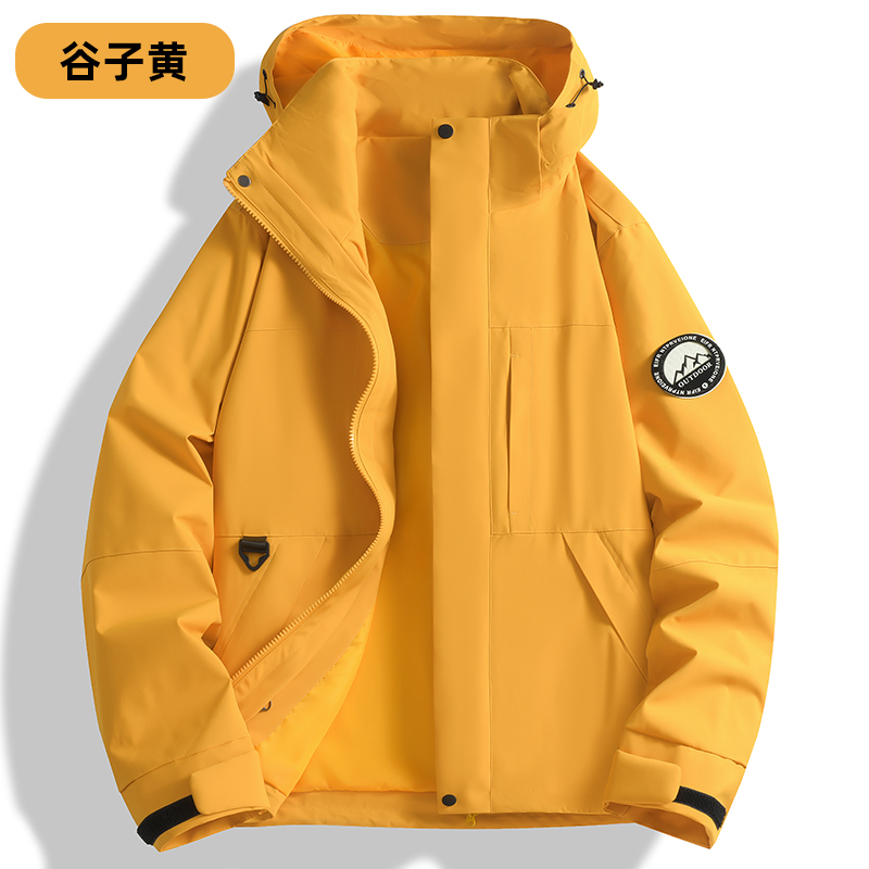 STYLE: K96893 UNISEX Single-layer shell jacket ( SIZE:XS-3XL ) - 谷子黄 - Yongzhou Kaida Outdoor Apparel