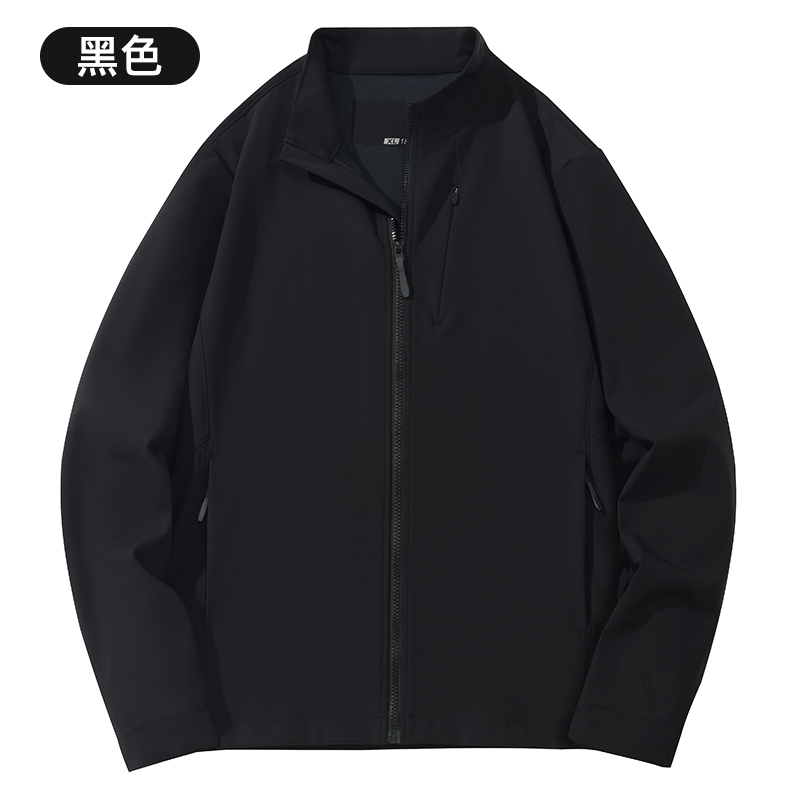 STYLE : K96515 Men’s SINGLE-LAYER SHELL JACKET ( SIZE:L-5XL ) - 黑色 1 - Yongzhou Kaida Outdoor Apparel