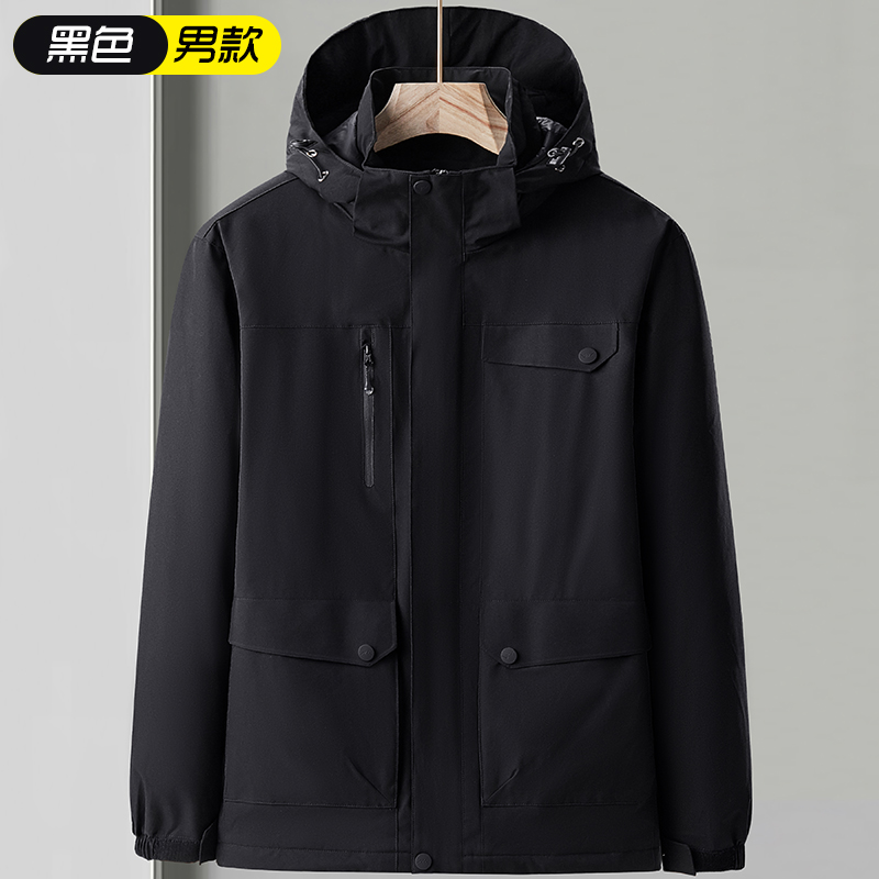 STYLE : K21776 MEN’S Down Jacket （SIZE: L-5XL） - 黑色 男 4 - Yongzhou Kaida Outdoor Apparel